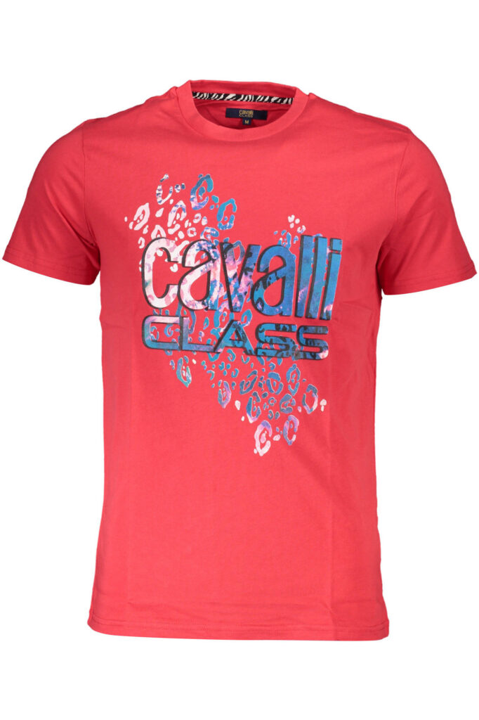 CAVALLI CLASS Herren Kurzarm-T-Shirt Rot