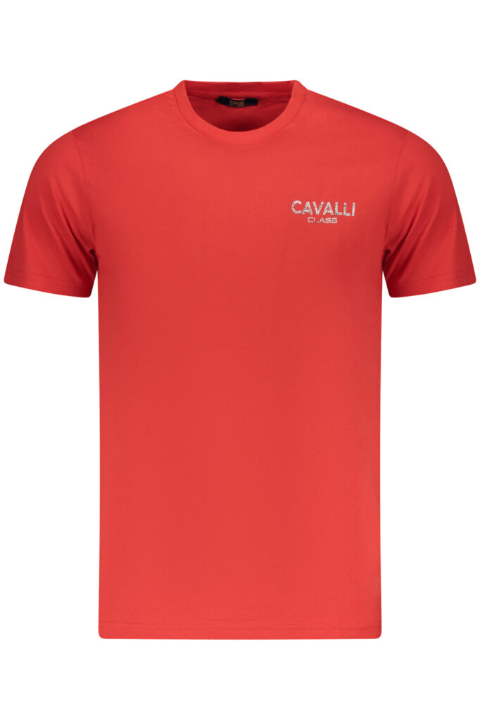 CAVALLI CLASS Herren Kurzarm-T-Shirt Rot