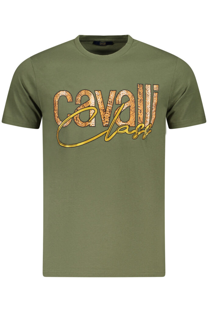 Herren T-Shirt Grün CAVALLI CLASS
