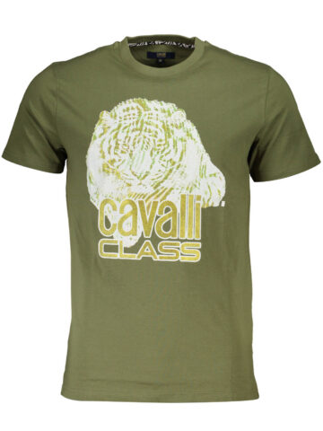 CAVALLI CLASS Herren Kurzarm-T-Shirt Grün