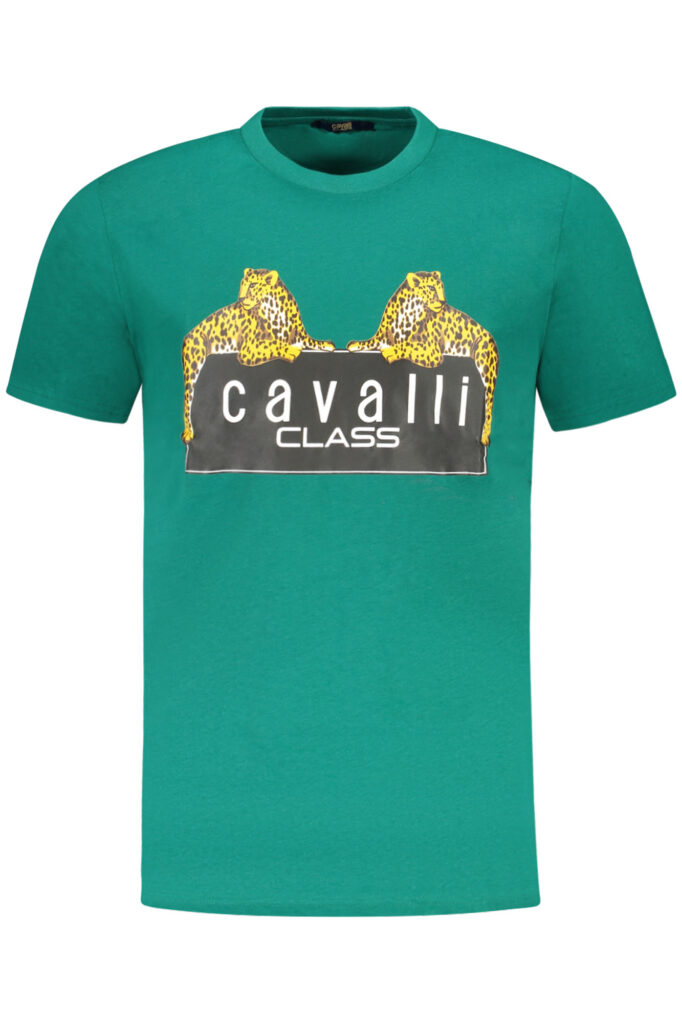 CAVALLI CLASS T-Shirt Herren Kurzarm Grün