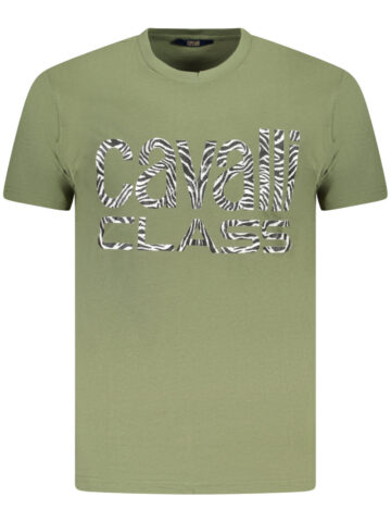 Cavalli Class Kurzarm-T-Shirt Herren Grün