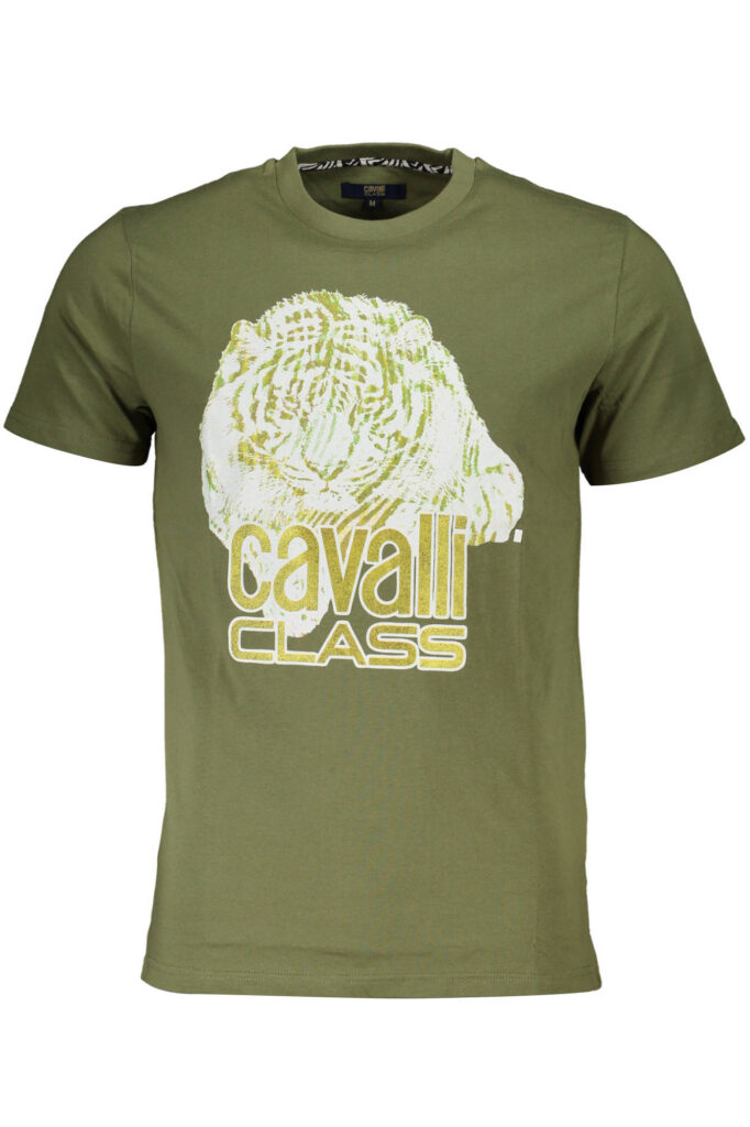 CAVALLI CLASS Herren Kurzarm-T-Shirt Grün