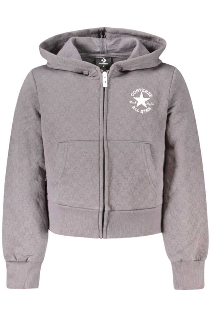 Converse Mädchen Zip-Hoodie Grau