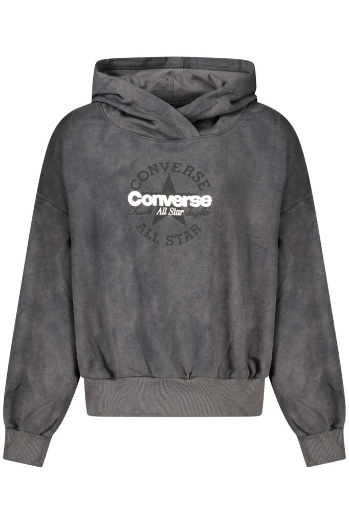 Converse Mädchen Hoodie Schwarz ohne Reißverschluss