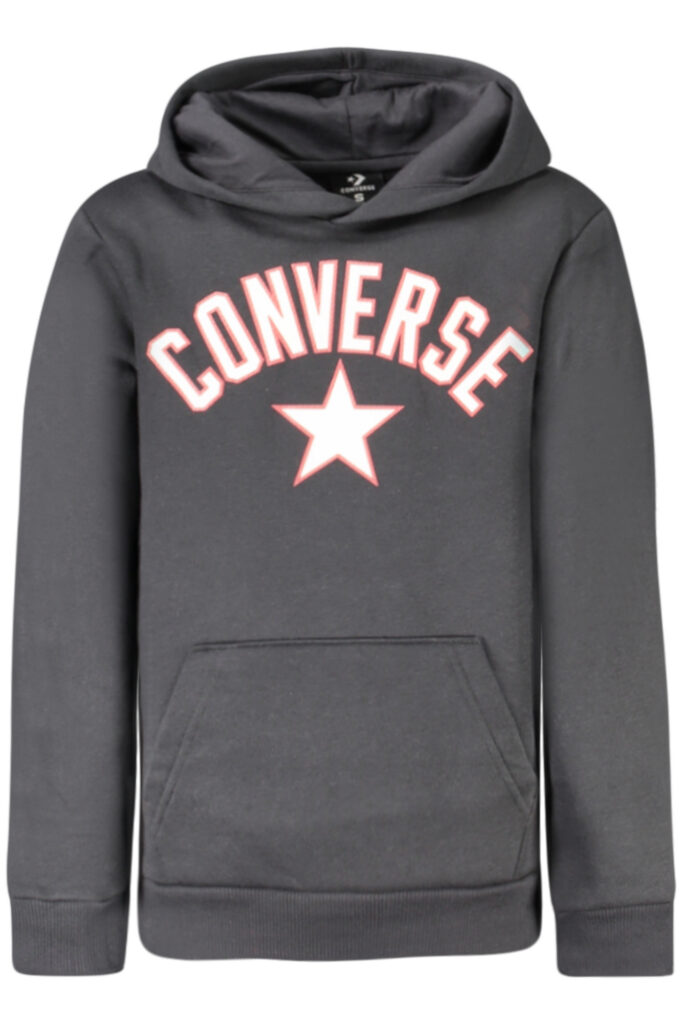 Converse Kapuzenpullover ohne Reißverschluss Kinder Schwarz