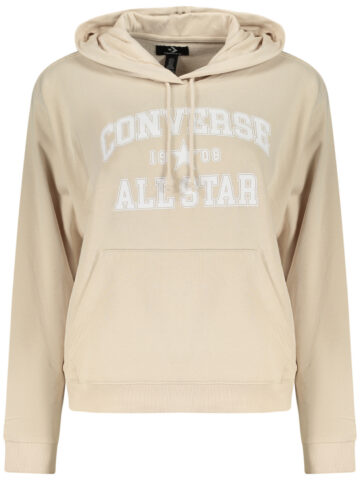 Converse Women's ZIPLESS Hoodie in Beige