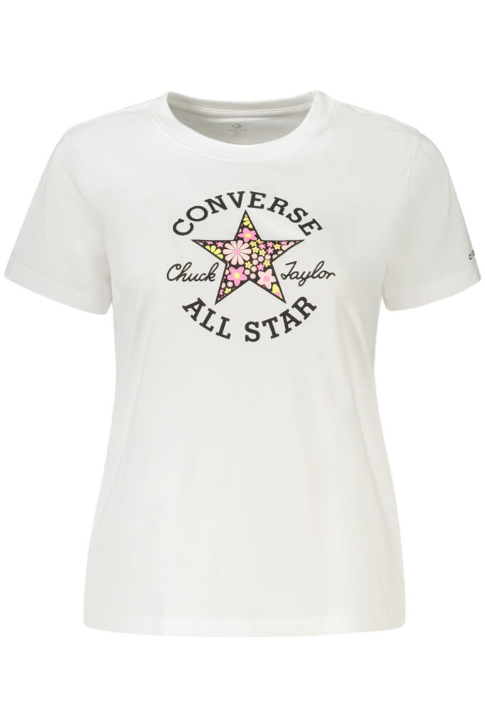Converse Mädchen Kurzarm-T-Shirt Weiß