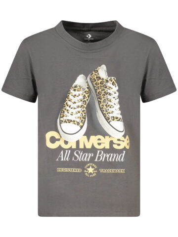 Converse Mädchen T-Shirt Kurzarm Grau
