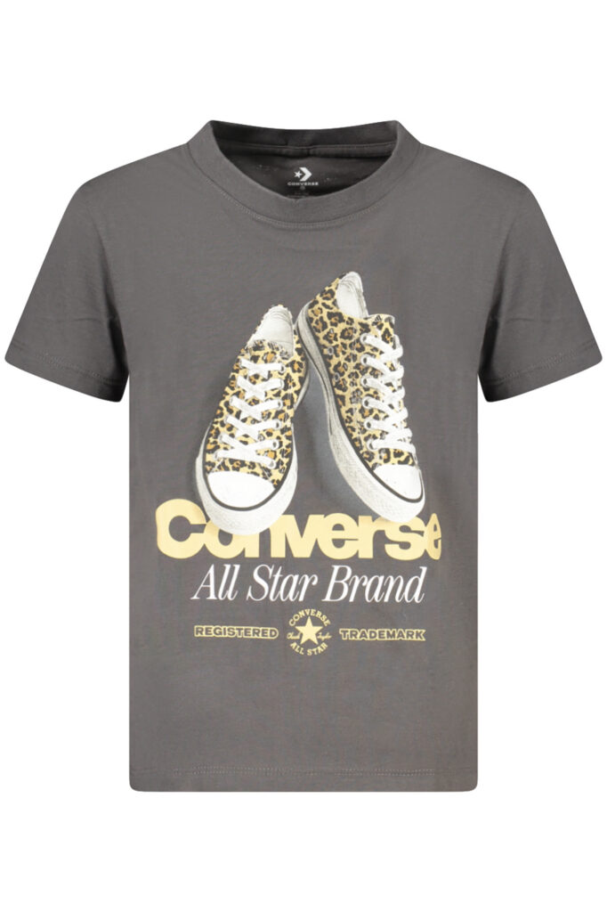 Converse Mädchen T-Shirt Kurzarm Grau