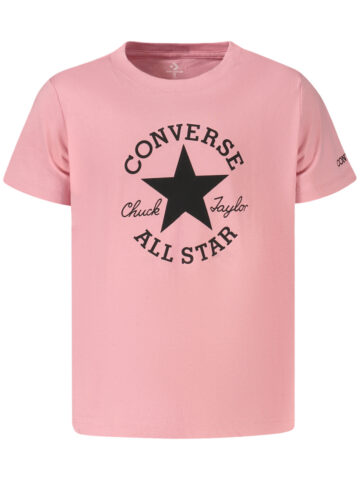 Converse T-Shirt mit kurzem Arm für Mädchen in Pink