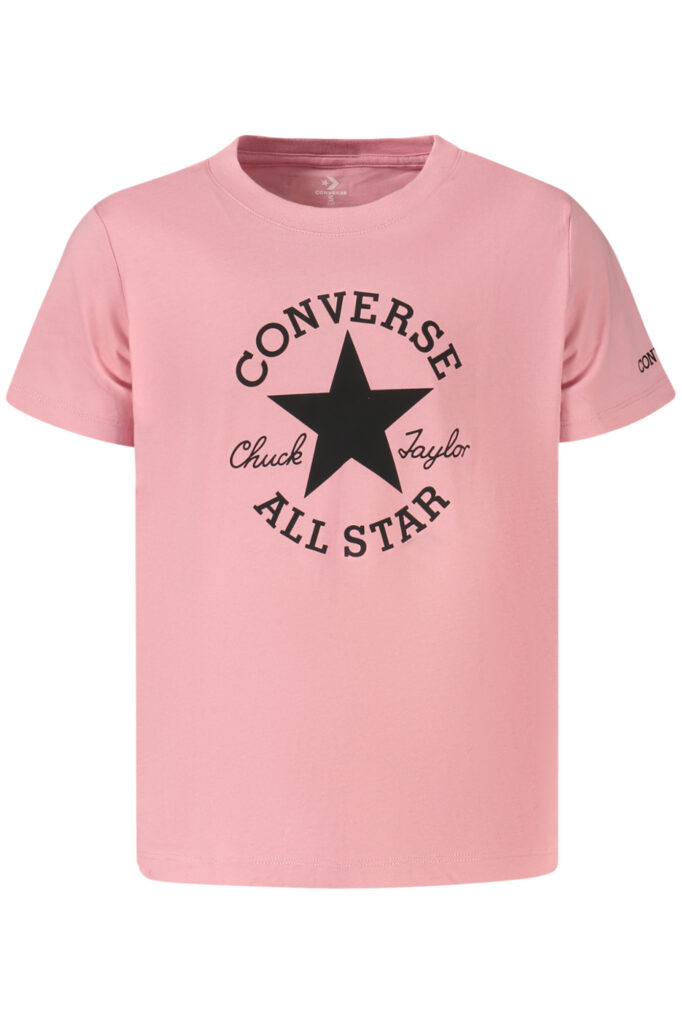 Converse T-Shirt mit kurzem Arm für Mädchen in Pink