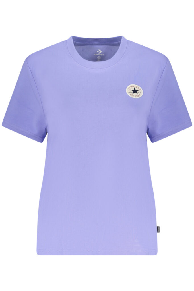 CONVERSE WOMEN'S SHORT-SLEEVE T-SHIRT PURPLE