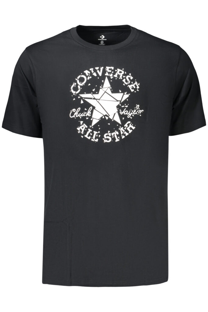 Converse Men's Short-Sleeved T-Shirt, Black CVM6T087_NE001