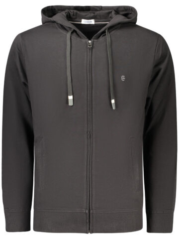 COVERI MOVING MEN'S BLACK ZIP-UP SWEATSHIRT FE4907_NENERO