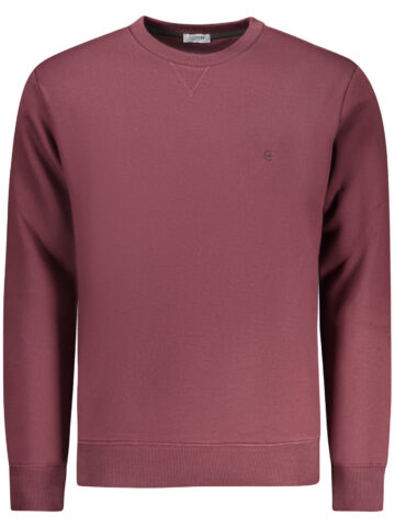 COVERI MOVING MEN'S RED ZIP-LESS SWEATSHIRT