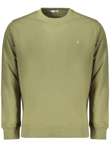 COVERI MOVING MEN'S ZIP-LESS SWEATSHIRT GREEN FE4905_VEARMY