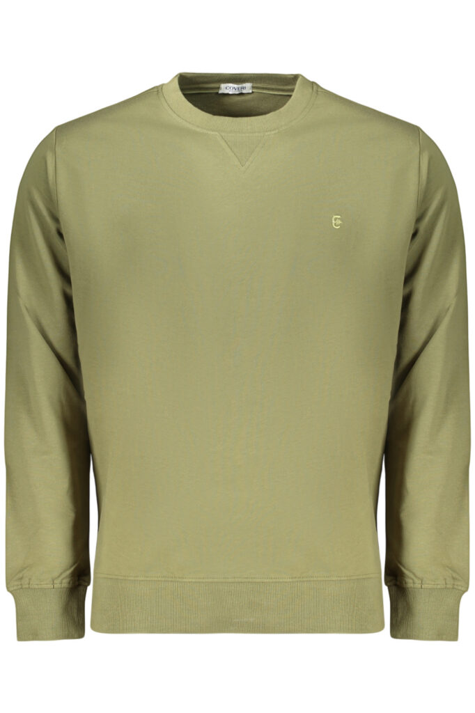 COVERI MOVING MEN'S ZIP-LESS SWEATSHIRT GREEN FE4905_VEARMY