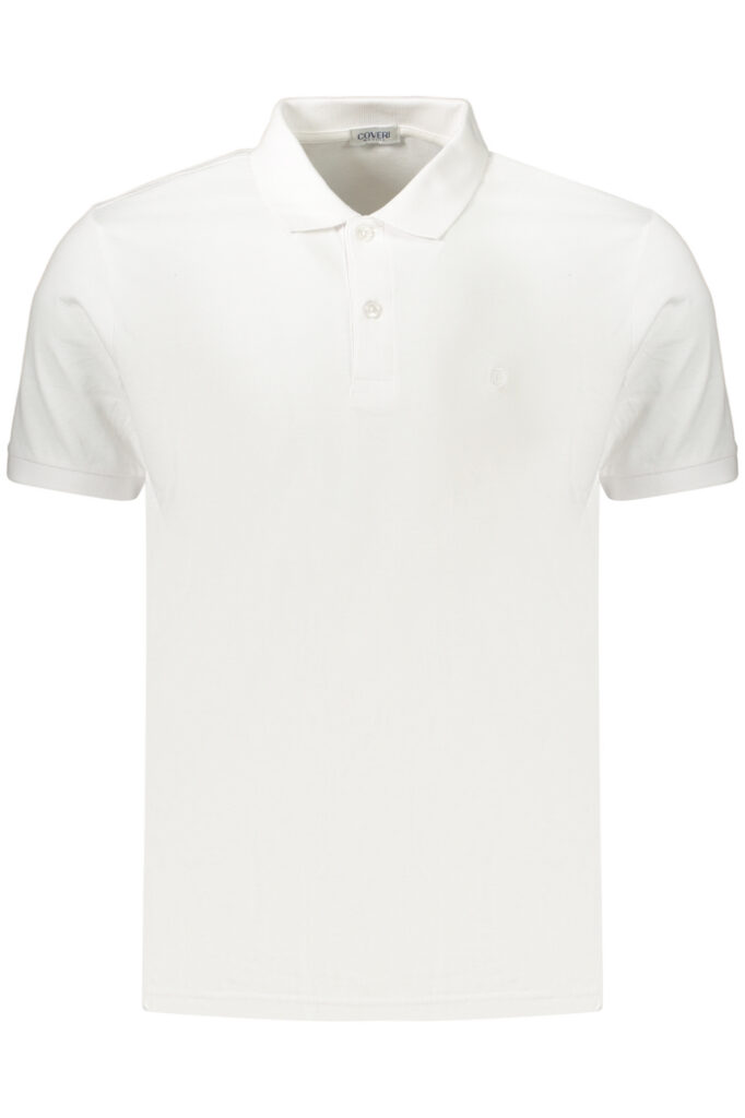 COVERI MOVING MEN'S SHORT-SLEEVE POLO SHIRT WHITE PQC099_BIBIANCO