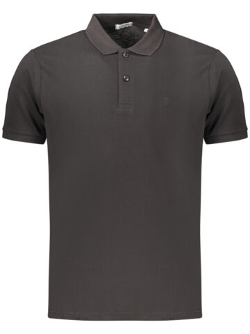 COVERI MOVING MEN'S SHORT-SLEEVE POLO SHIRT BLACK PQC099_NENERO
