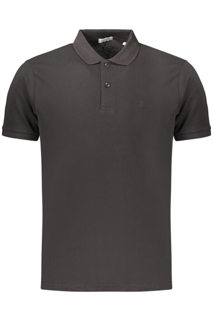 COVERI MOVING MEN'S SHORT-SLEEVE POLO SHIRT BLACK PQC099_NENERO
