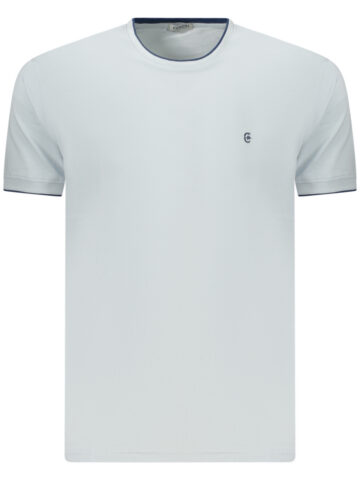 COVERI MOVING MEN'S SHORT-SLEEVED T-SHIRT, BLUE TJ2913_AZCIELO