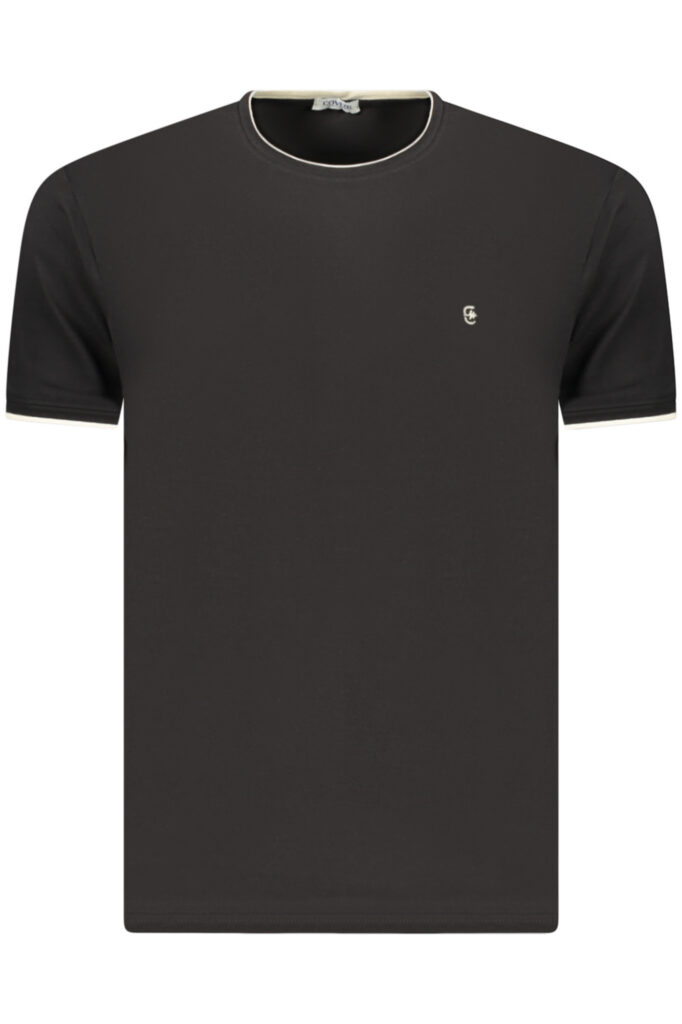 COVERI MOVING MEN'S SHORT-SLEEVE T-SHIRT BLACK TJ2913_NENERO