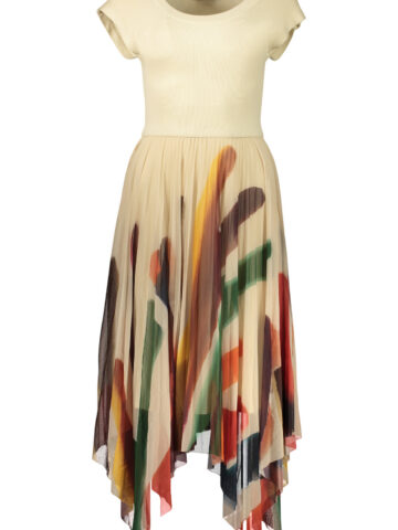 DESIGUAL Damen Kleid lang beige