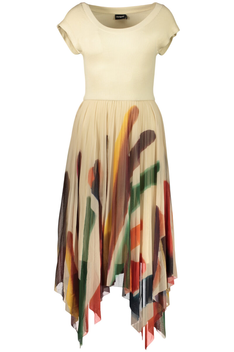 DESIGUAL Damen Kleid lang beige