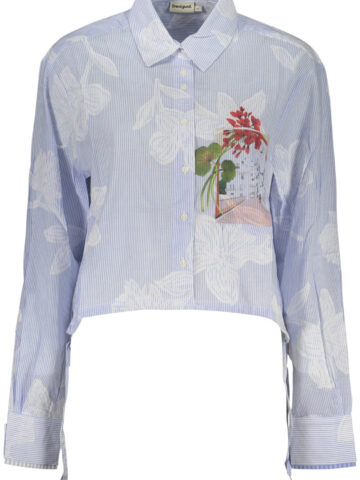 DESIGUAL WOMEN'S LONG-SLEEVED SHIRT, BLUE 26SWCW28_AZ5029