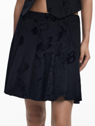 DESIGUAL WOMEN'S BLACK SHORT SKIRT