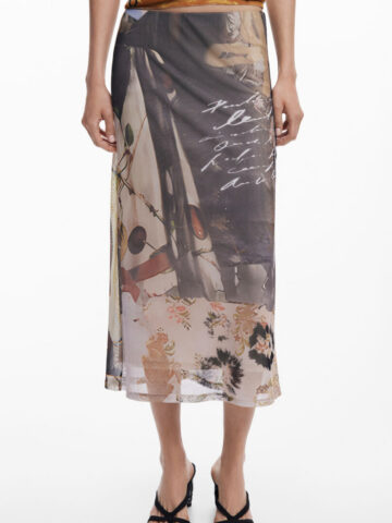 Desigual Damen Rock Beige