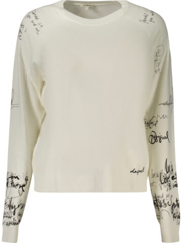 DESIGUAL Damen Pullover Weiß