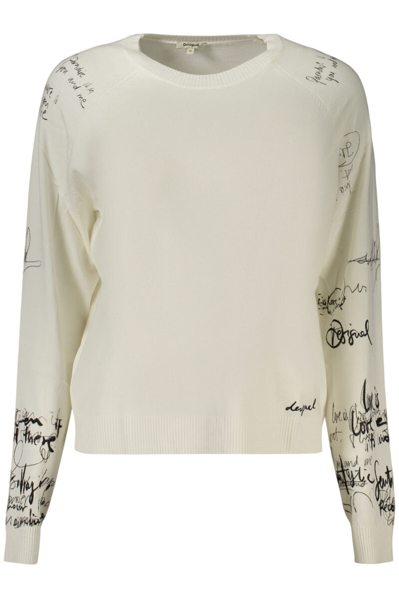 DESIGUAL Damen Pullover Weiß
