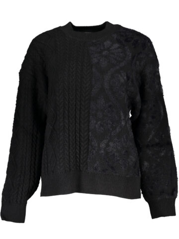 DESIGUAL BLACK WOMEN'S SWEATER 23WWJF50_NE2000