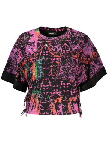 DESIGUAL Damen T-Shirt kurzer Arm lila