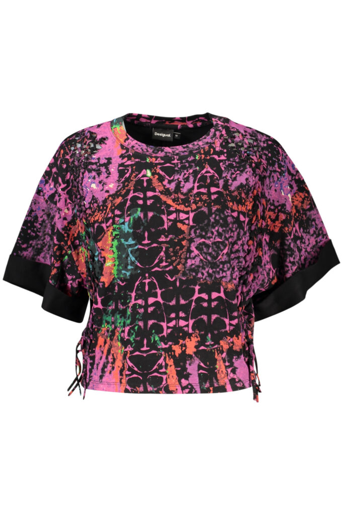 DESIGUAL WOMEN'S SHORT-SLEEVE T-SHIRT PURPLE 26SWTK26_VI3062