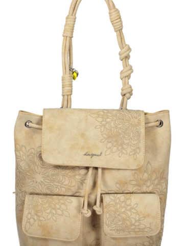 DESIGUAL WOMEN'S BEIGE BACKPACK 26SAKP40_BE1018