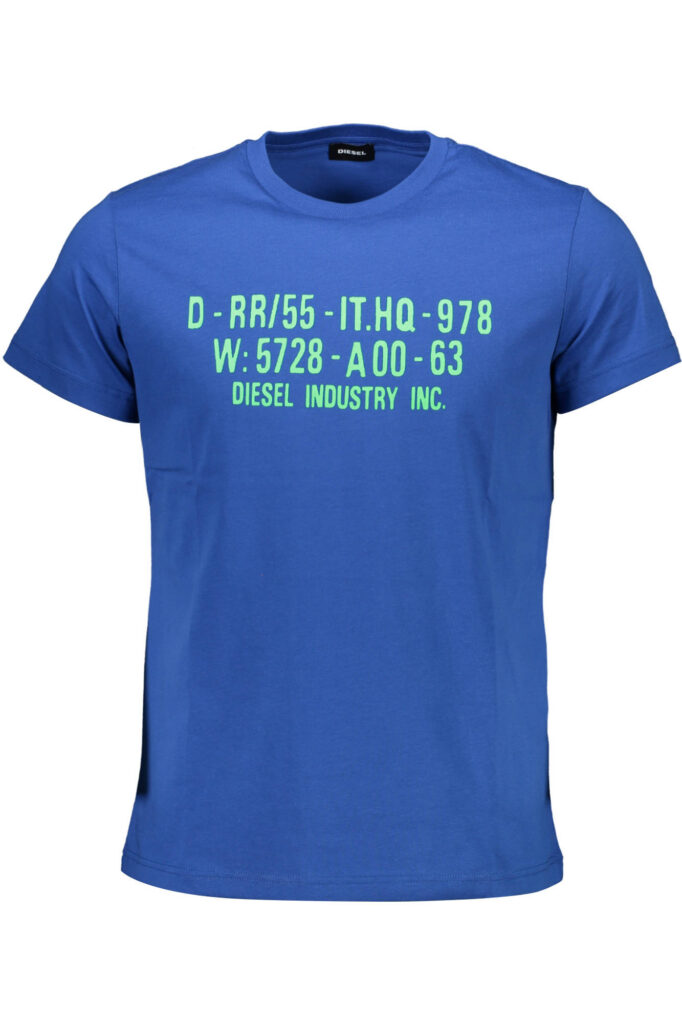 DIESEL MEN'S SHORT SLEEVE T-SHIRT BLUE SEG9T-DIEGO_37E1F04_BLU8II
