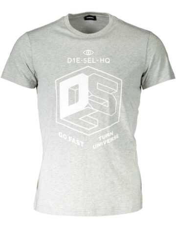 DIESEL SHORT SLEEVE T-SHIRT MEN GREY