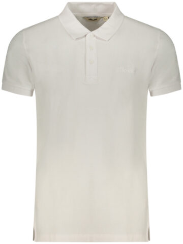 ELLESSE MEN'S SHORT-SLEEVE POLO SHIRT WHITE