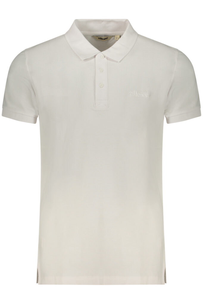 ELLESSE MEN'S SHORT-SLEEVE POLO SHIRT WHITE
