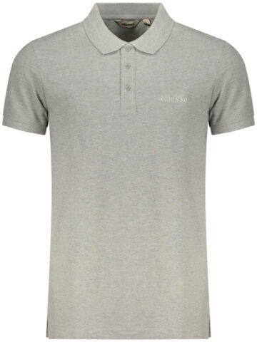 ELLESSE MEN'S SHORT-SLEEVE POLO SHIRT, GREY