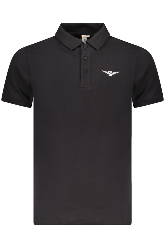 ARMY 1659 Herren Kurzarm-Polo Schwarz