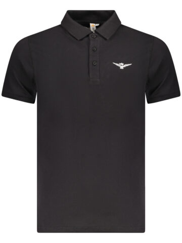 ARMY 1659 Herren Kurzarm-Polo Schwarz