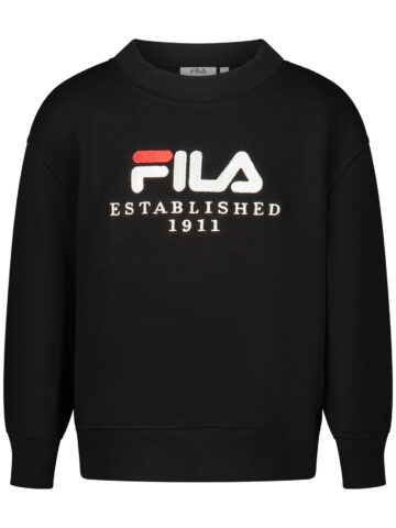 FILA Kinder Sweatshirt ohne Reißverschluss Schwarz