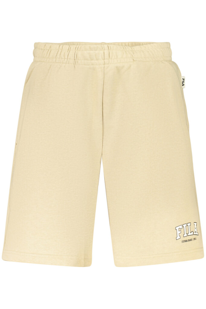 FILA MEN'S BEIGE SHORT TRACKSUIT PANTS