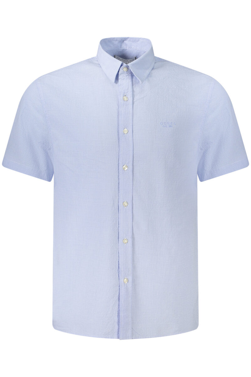 GUESS JEANS Herren Kurzarmhemd Blau