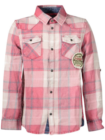 GUESS JEANS Kinder Hemd Langarm Rot