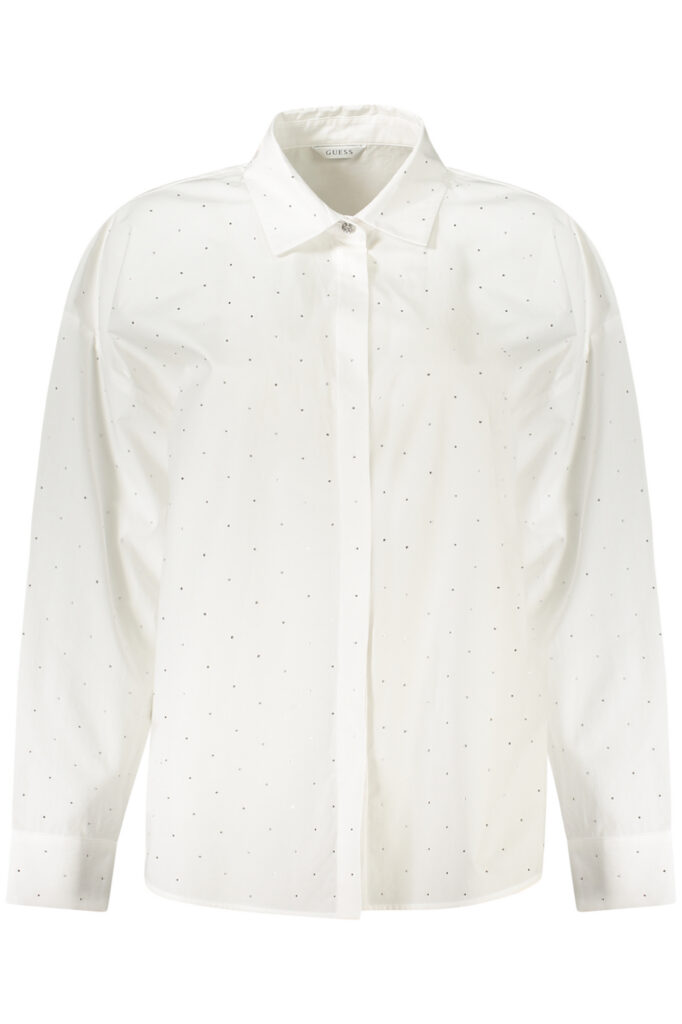 GUESS JEANS WOMEN'S LONG-SLEEVED SHIRT WHITE W5GH42WGWS0_BIG011